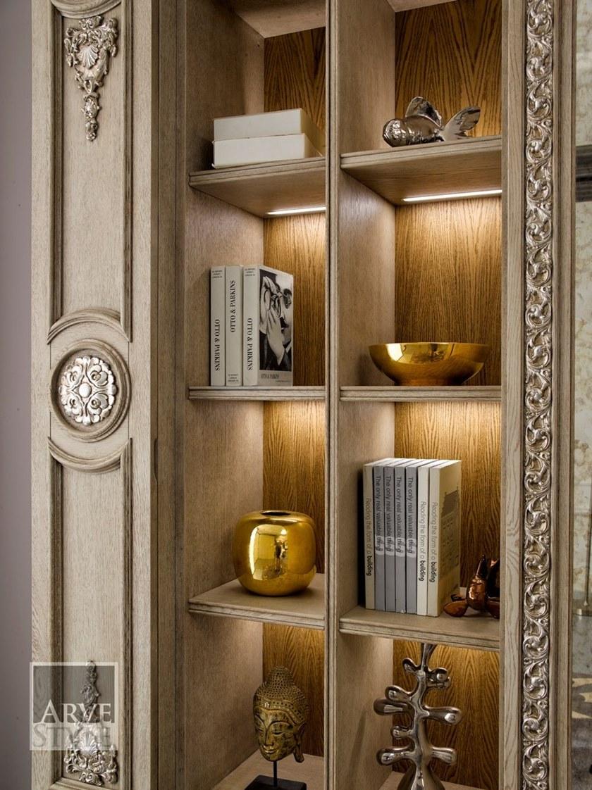 Arvestyle Настенный книжный шкаф из дерева с подсветкой Giulio As-1800 - Вид №5