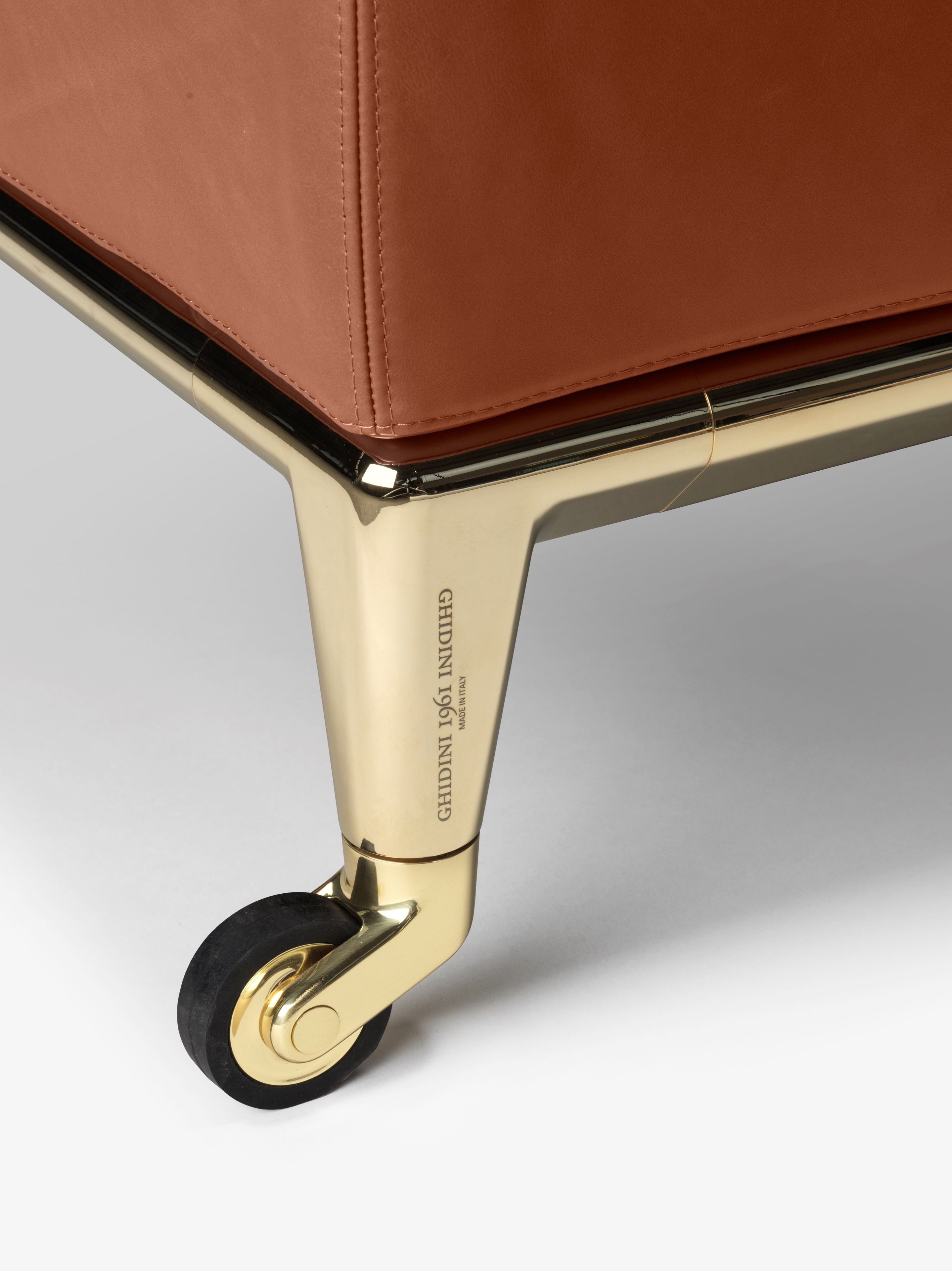 Кожаное кресло с колесами GHIDINI1961 Шейкер ARCH-00138614 - Вид №3