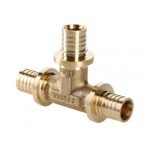 VTm.431.BG.252016 Фитинг аксиальный универсальный – тройник надвижной Valtec 25 (3,5) мм х 20 (2,8) мм х 16 (2,2) мм