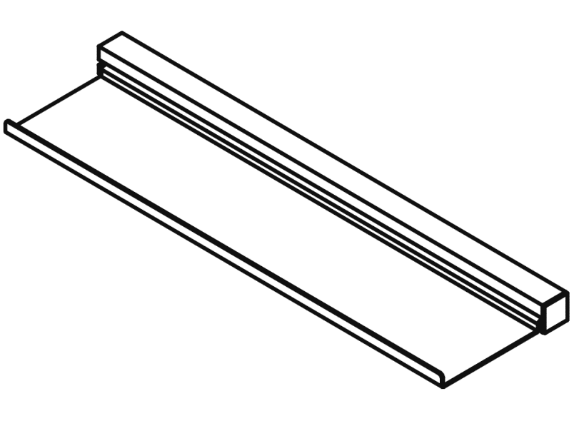 950.13.0005 Профиль для умывальника с полкой HEWI USA Produkte  - Вид №2