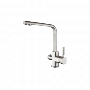 GZ 16034G Смеситель для кухни с подключением к фильтру с питьевой водой Ganzer Сатин