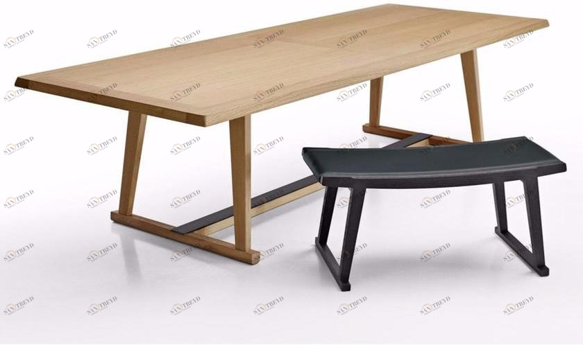 Maxalto Прямоугольный стол из дуба Recipio sun-id-1462807