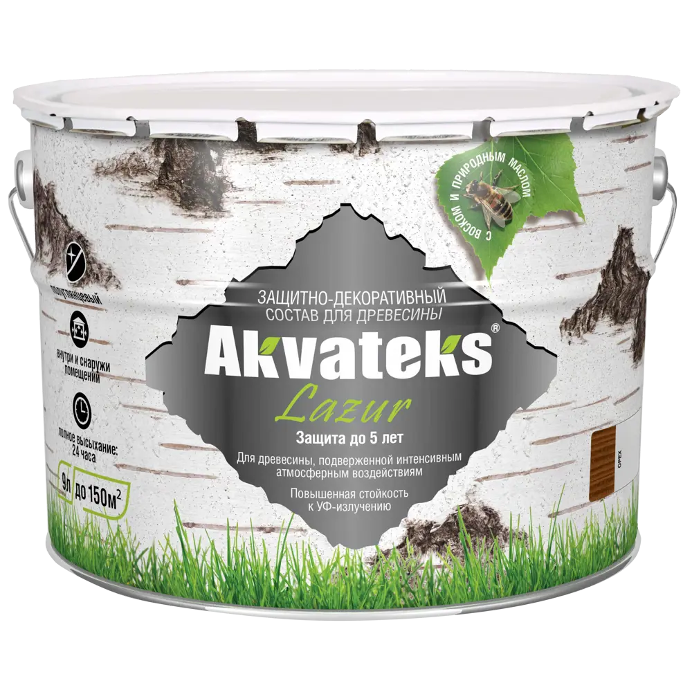 АКВАТЕКС Антисептик для древесины защитно-декоративный орех 9 л 84863532 STLM-0056444 - Вид №1