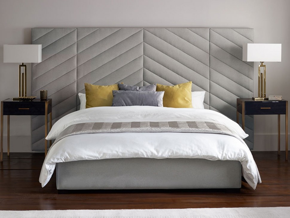 Кровать двуспальная 160х200 серая Shanti ICON DESIGNE ДИЗАЙНЕРСКИЕ 177945 Серый  - Вид №4