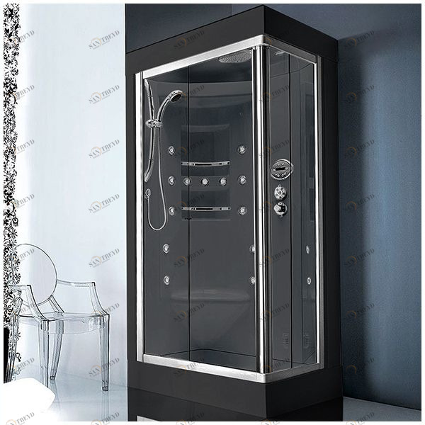 Душевая кабина Gruppo treesse Acquazzurra 80х100 STB-B7537D-C белая с баней и гидромассажем угловая правая STBB7537DC