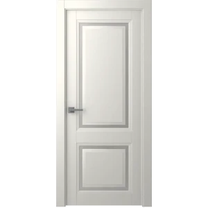 Дверь межкомнатная Аурум 2 глухая эмаль цвет жемчужный 90x200 см (с замком)