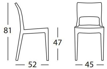 SCAB DESIGN Стул из поликарбоната с защитой от ударов Isy sun-id-1482462 - Вид №4