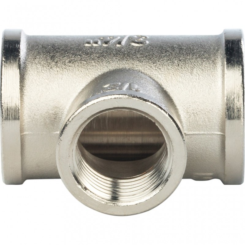 Тройник переходной ВР 3/4х1/2х3/4" никель STOUT SFT0022341234 - Вид №1