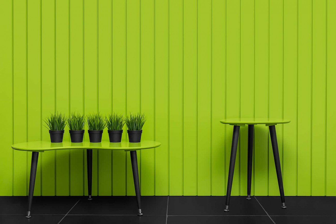 Журнальный столик с деревянными ножками морская волна "Почка" WOODI  00-3966476 Зеленый  - Вид №14