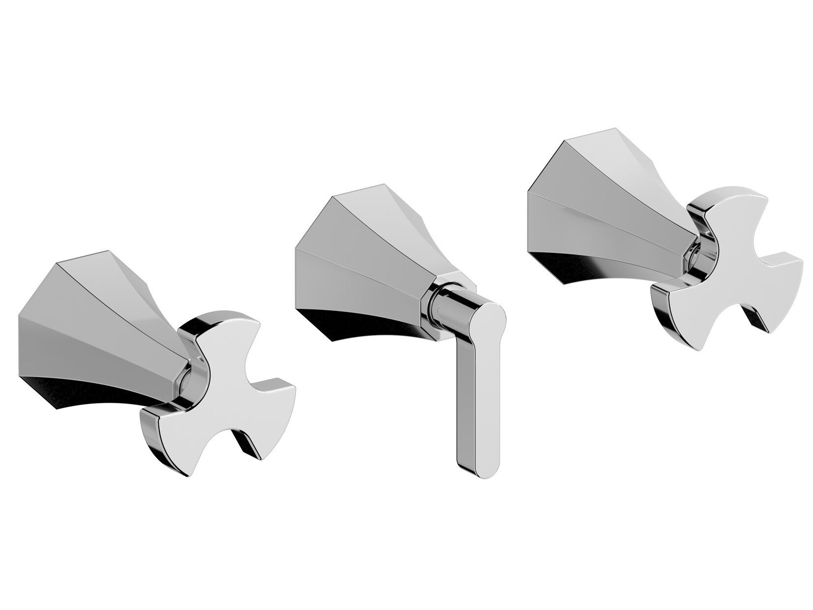 Встраиваемый смеситель для душа с 3 отверстиями и переключателем IB Belmondo + Belmondo Elle ARCH-00029002