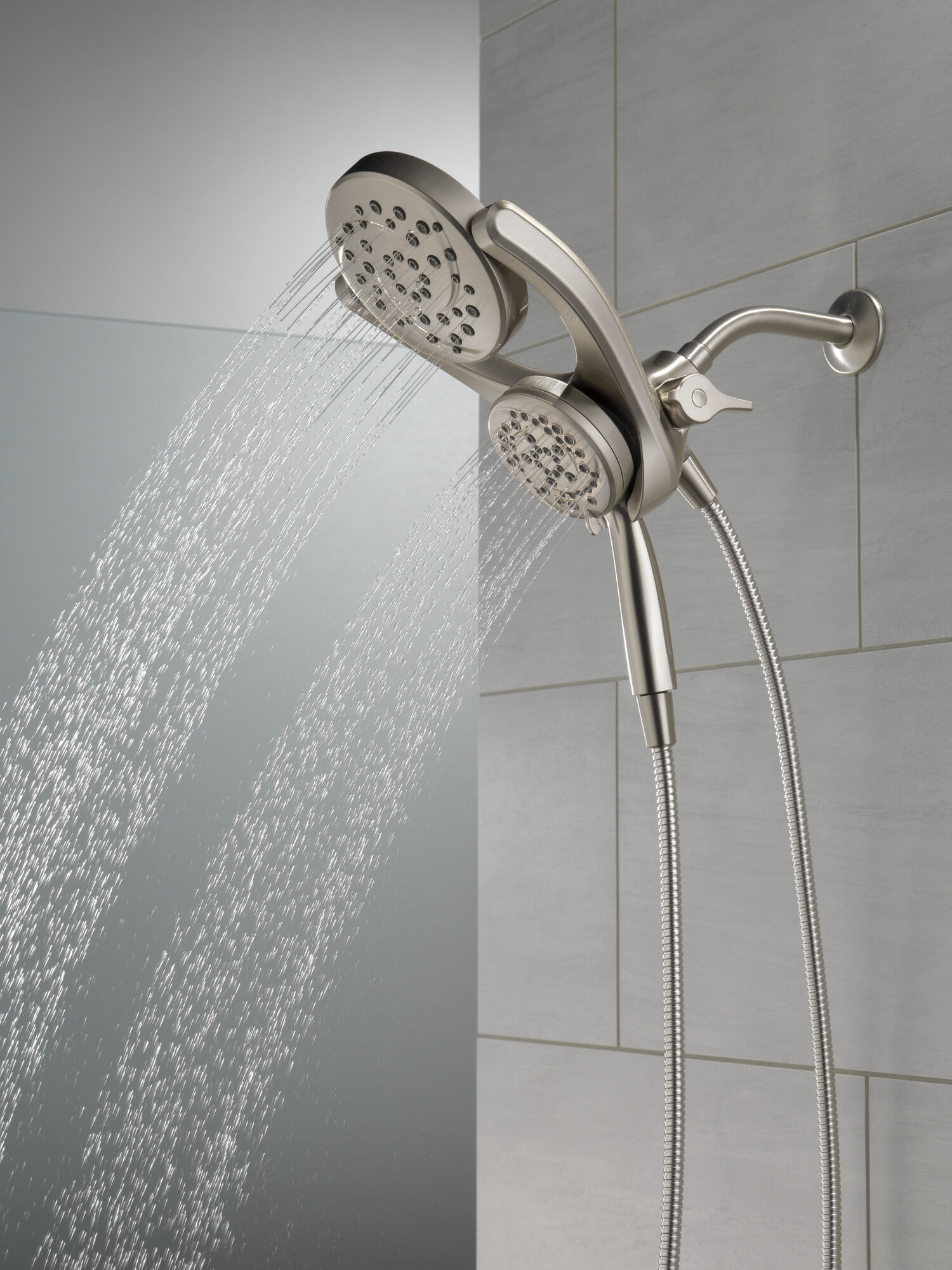 HydroRain® 4-настройка душевая лейка два в одном Delta Faucet 75699SN - Вид №21