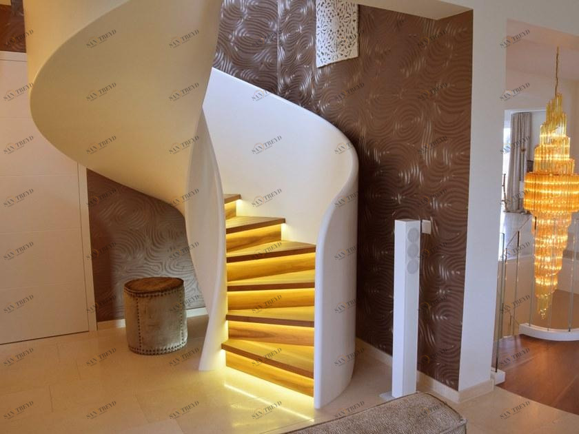 Siller Treppen Винтовая винтовая лестница из дерева со светодиодной подсветкой Tornado sun-id-1509877