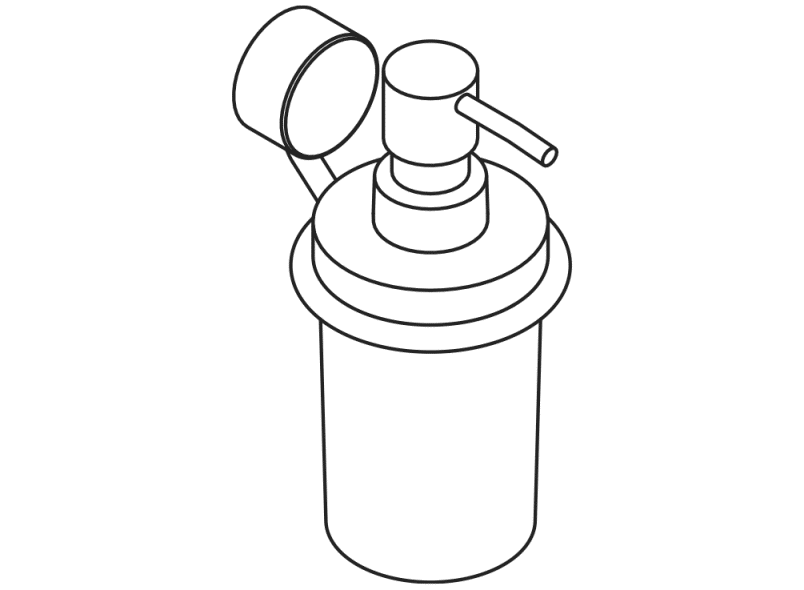 815.06.11065 Дозатор для мыла или дезинфицирующего средства с держателем HEWI Spenderprodukte  - Вид №5