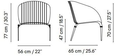 iSimar Стул из стали с подлокотниками  8114  - Вид №1