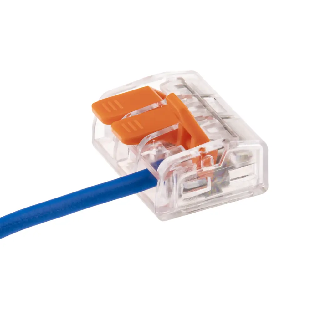 84746784 Клеммы соединительные монтажные с рычажком Duwi СМК 223-413 3-проводные 4мм² прозрачные 50 шт 26716 4 STLM-1106616  - Вид №8