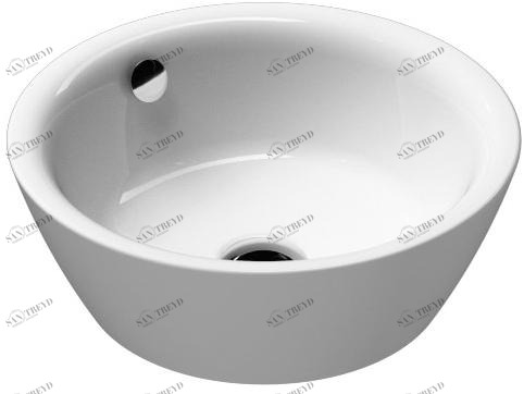 902811 Подвесная раковина настенная овальная GSI ceramica Sand белая