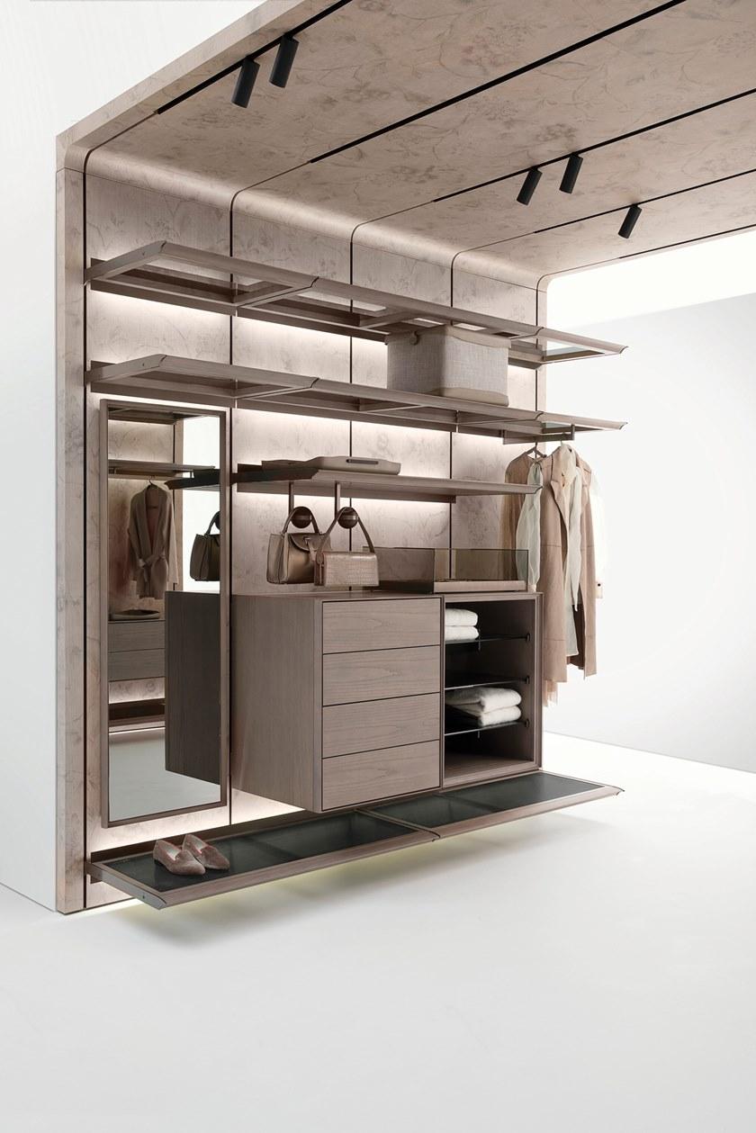 Giorgetti Модульная гардеробная из ясеня со встроенной подсветкой sun-id-1430233 - Вид №7