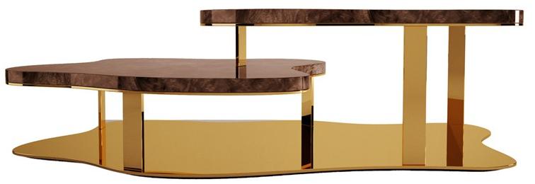 Malabar Журнальный столик из орехового дерева для гостиной Marina sun-id-1355049 - Вид №1