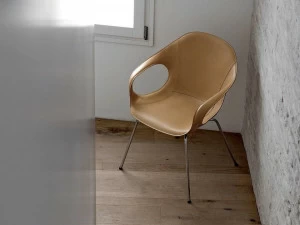 Kristalia Кожаное кресло с подлокотниками Elephant