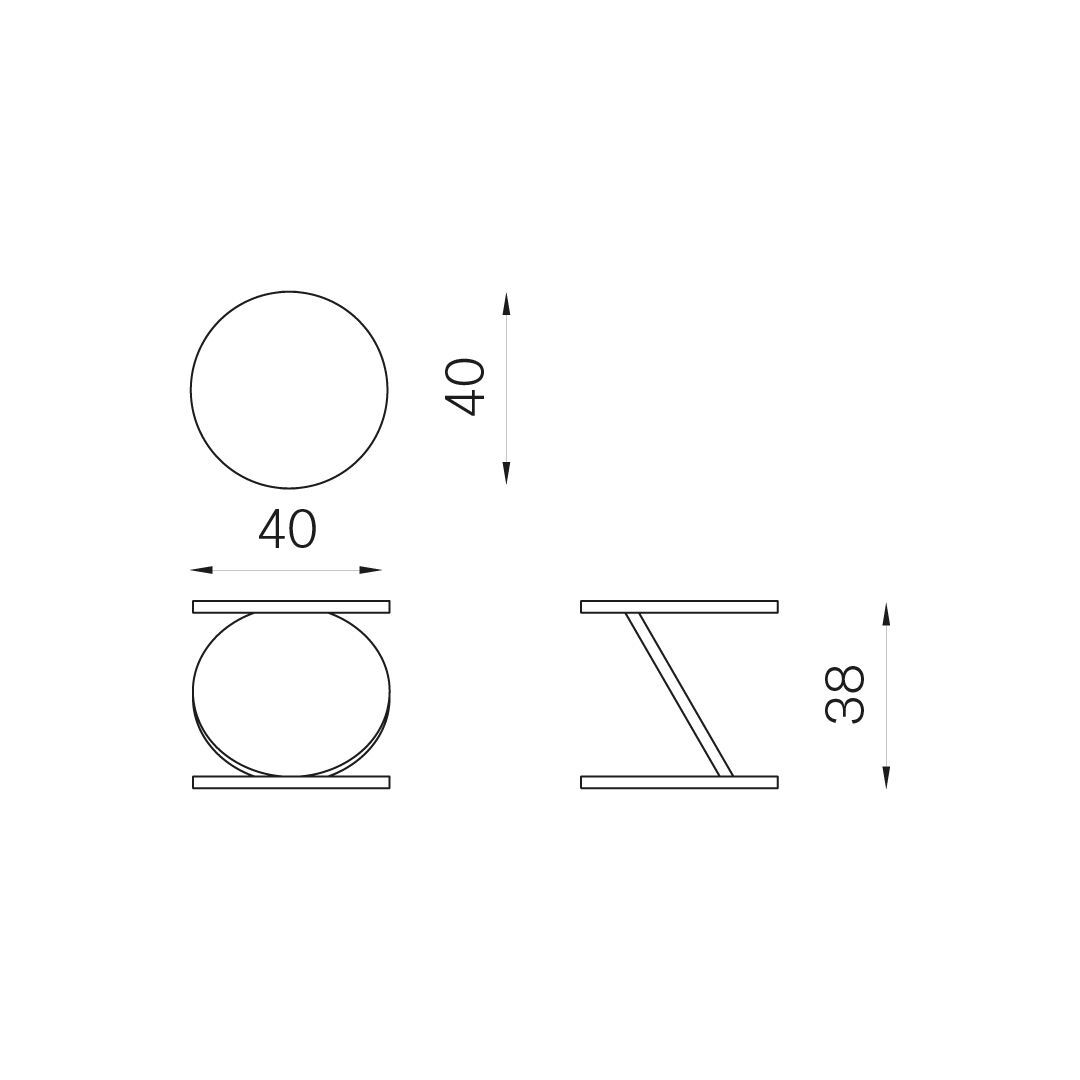 Многослойный круглый журнальный столик BALERI ITALIA MATCH POINT ARCH-00128380 - Вид №14