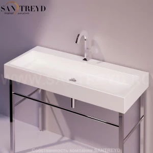 U120BIANCO Подвесная раковина настенная прямоугольная Simas Frozen белая