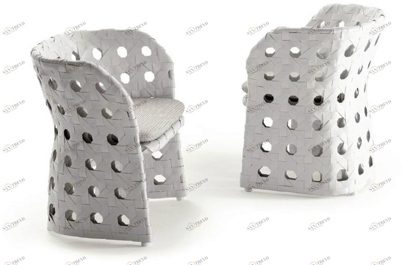 B&B Italia Outdoor Садовый стул из полиэтилена с подлокотниками Canasta sun-id-1346334