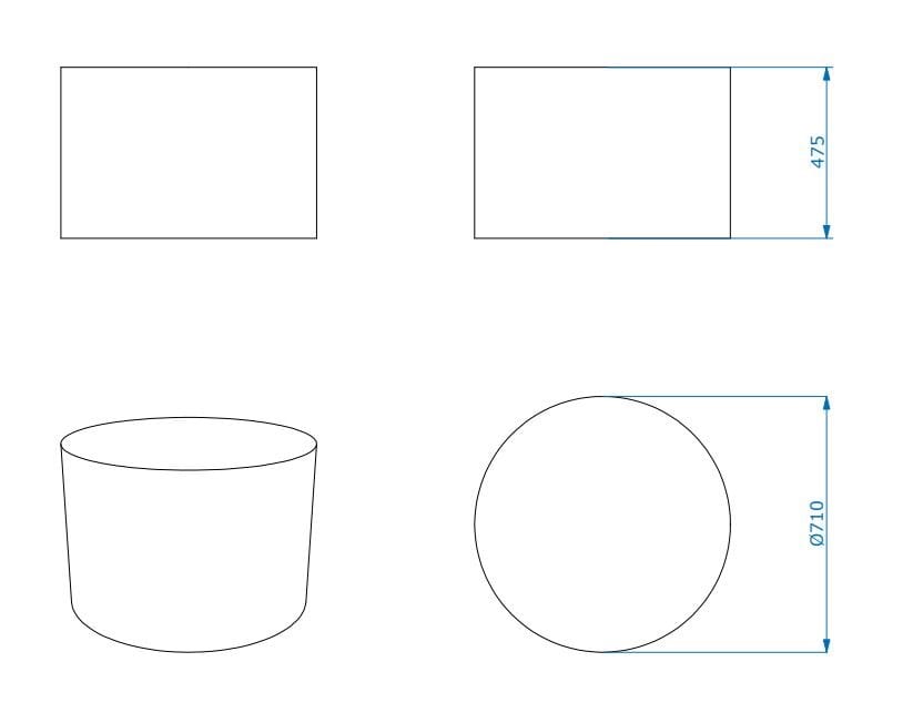 Pouf rotondo in QM Foam per contract Quinze & Milan RONDO ARCH-00140139 - Вид №7