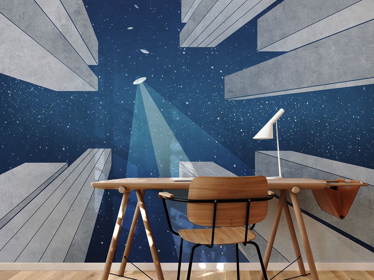 Перспективные обои ПВХ бесплатно, экологически чистые, моющиеся WallPepper DON'T LOOK UP ARCH-00102780