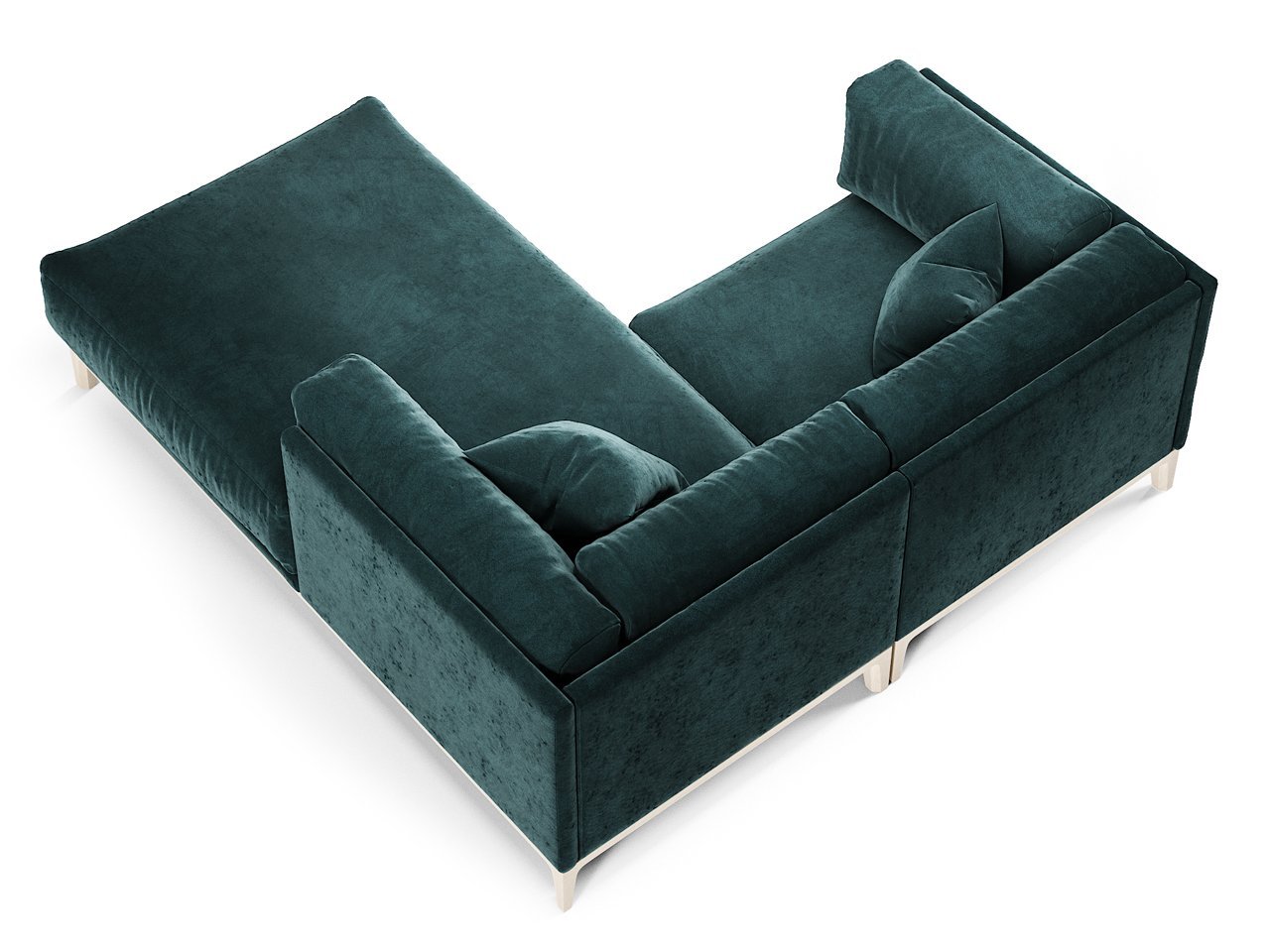 Диван Case угловой морская волна THE IDEA ДИЗАЙНЕРСКИЕ 210520 Зеленый  - Вид №3