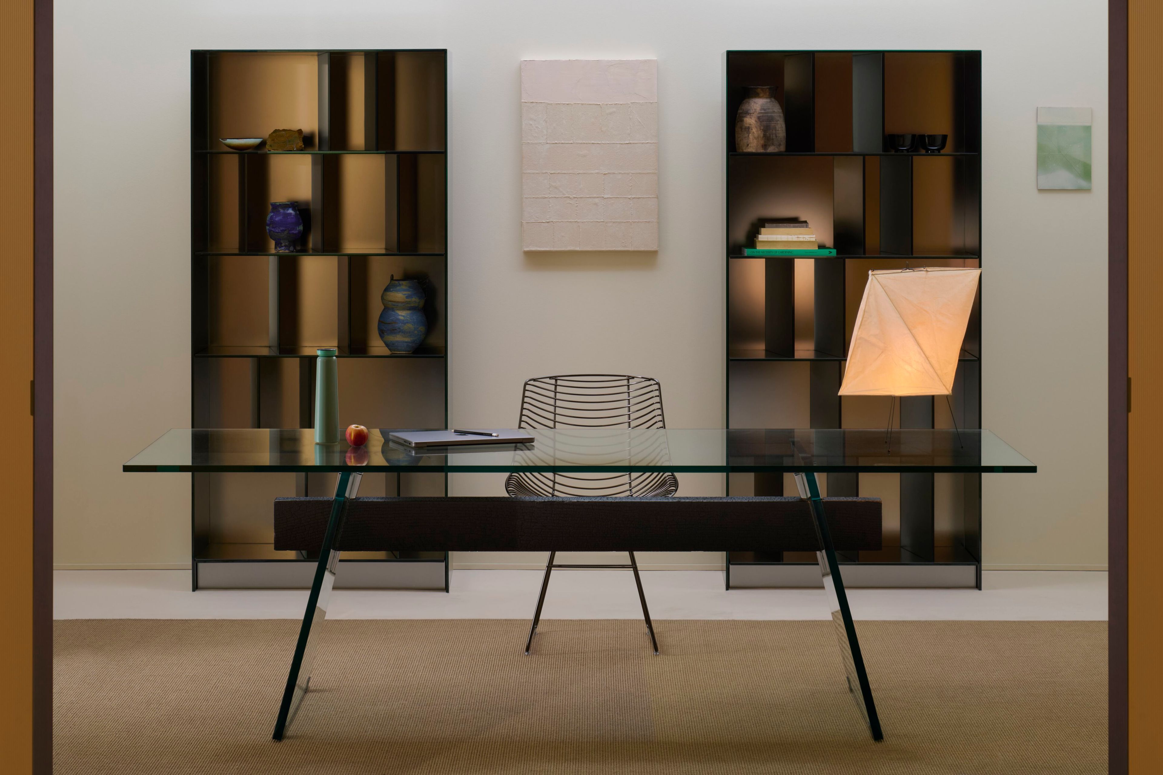 Деревянный и стеклянный стол Glas Italia COMPRESSION ARCH-00135666 - Вид №4