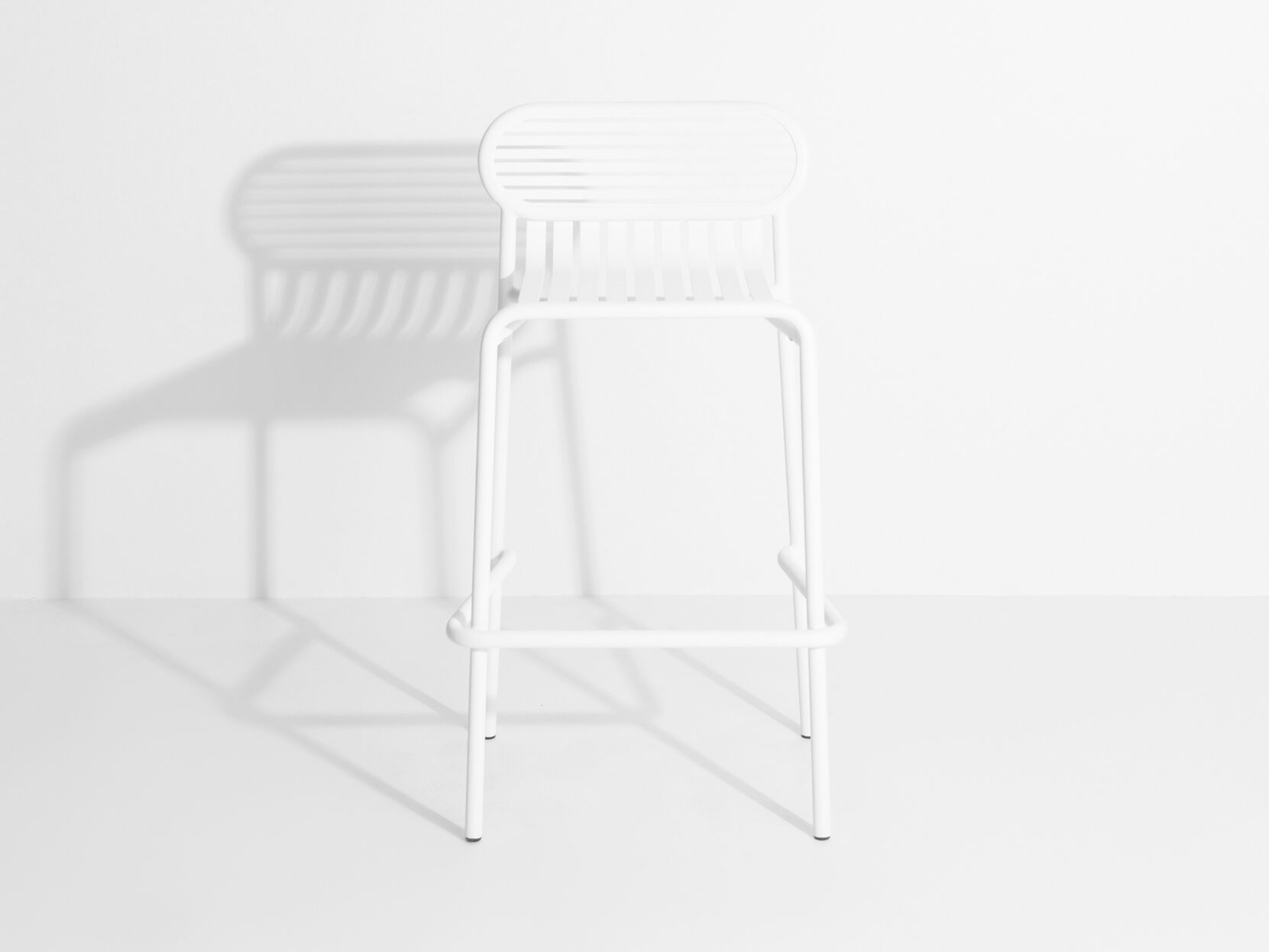 Алюминиевый высокий стул с порошковым покрытием с подставкой для ног Petite Friture WEEK-END ARCH-00135780 - Вид №10