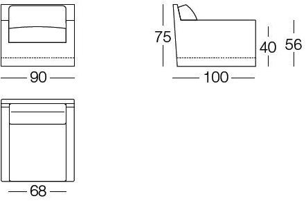 arflex Мягкое кресло в современном стиле с подлокотниками Cousy sun-id-1513200 - Вид №3
