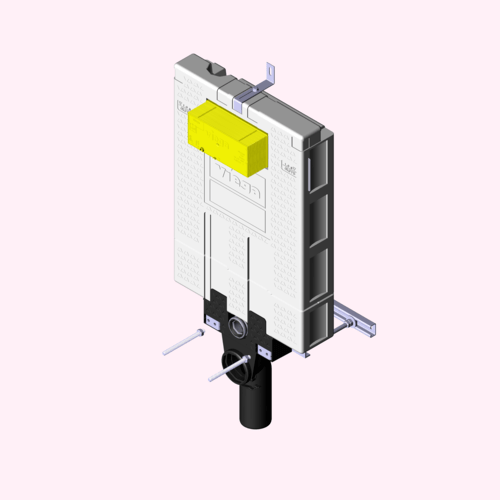 Системная техника  Viega Mono  Блоки скрытого монтажа для унитазов  Спереди VIEGA 606 732 Модель 8310.2 Santreyd  - Вид №4