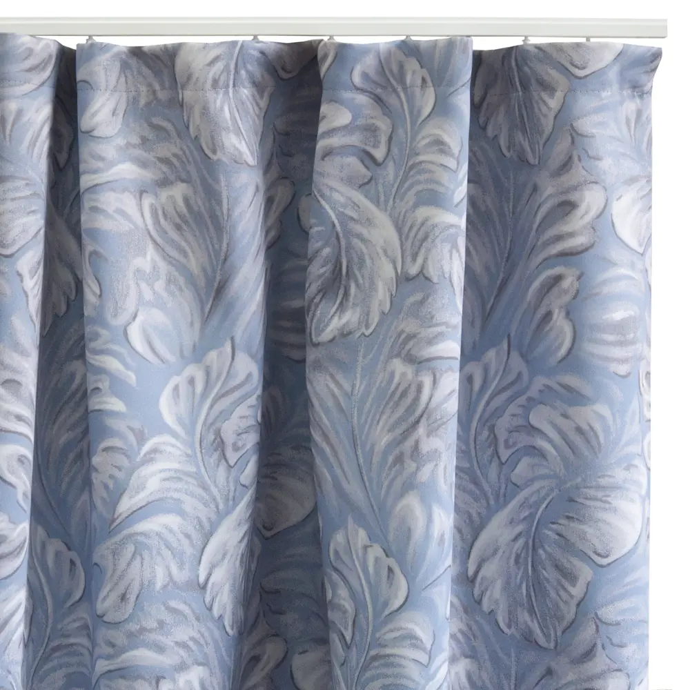 Штора на ленте блэкаут Inula 150x260 см растения цвет серо-голубой 84644013 STLM-2125811 SEASONS  - Вид №3