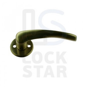Ручка дверная 12K Ms/HME латунь тертая Santreyd LK01-1048