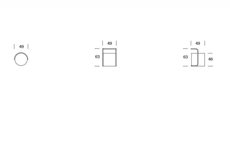 Круглый пуф из ткани или кожи Former In Italia LORD ARCH-00118488 - Вид №4