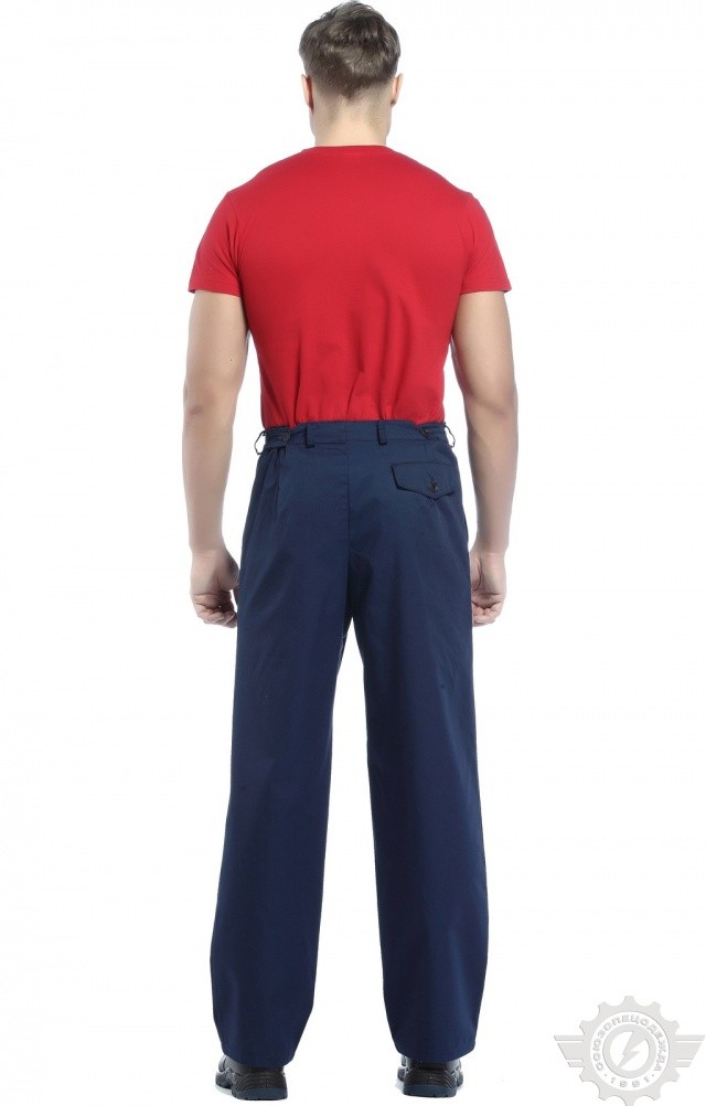 65566 Брюки "Гарант" синие  Летняя спецодежда  размер 52-54/170-176  - Вид №3