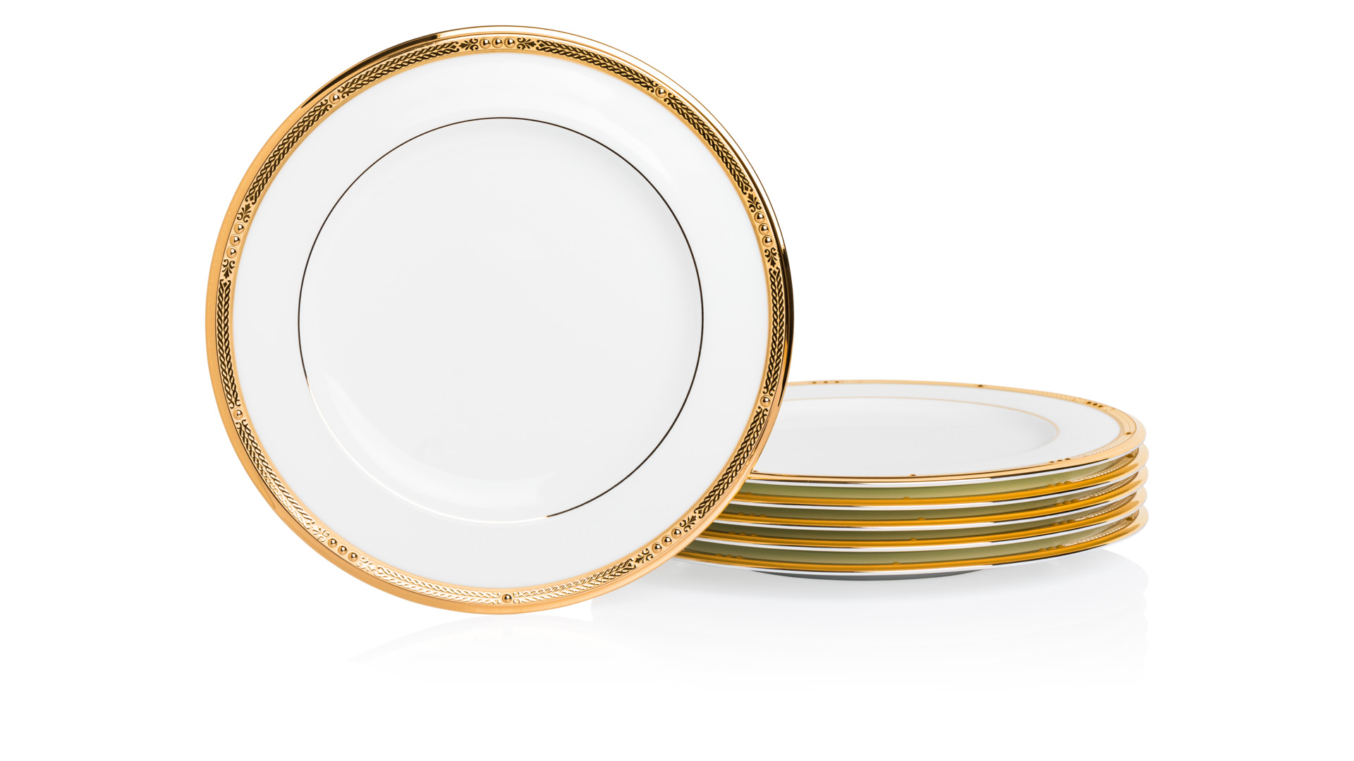 10654840 Noritake Сервиз столовый Noritake "Чатлайн, золотой кант" 6/33 Фарфор костяной  - Вид №7
