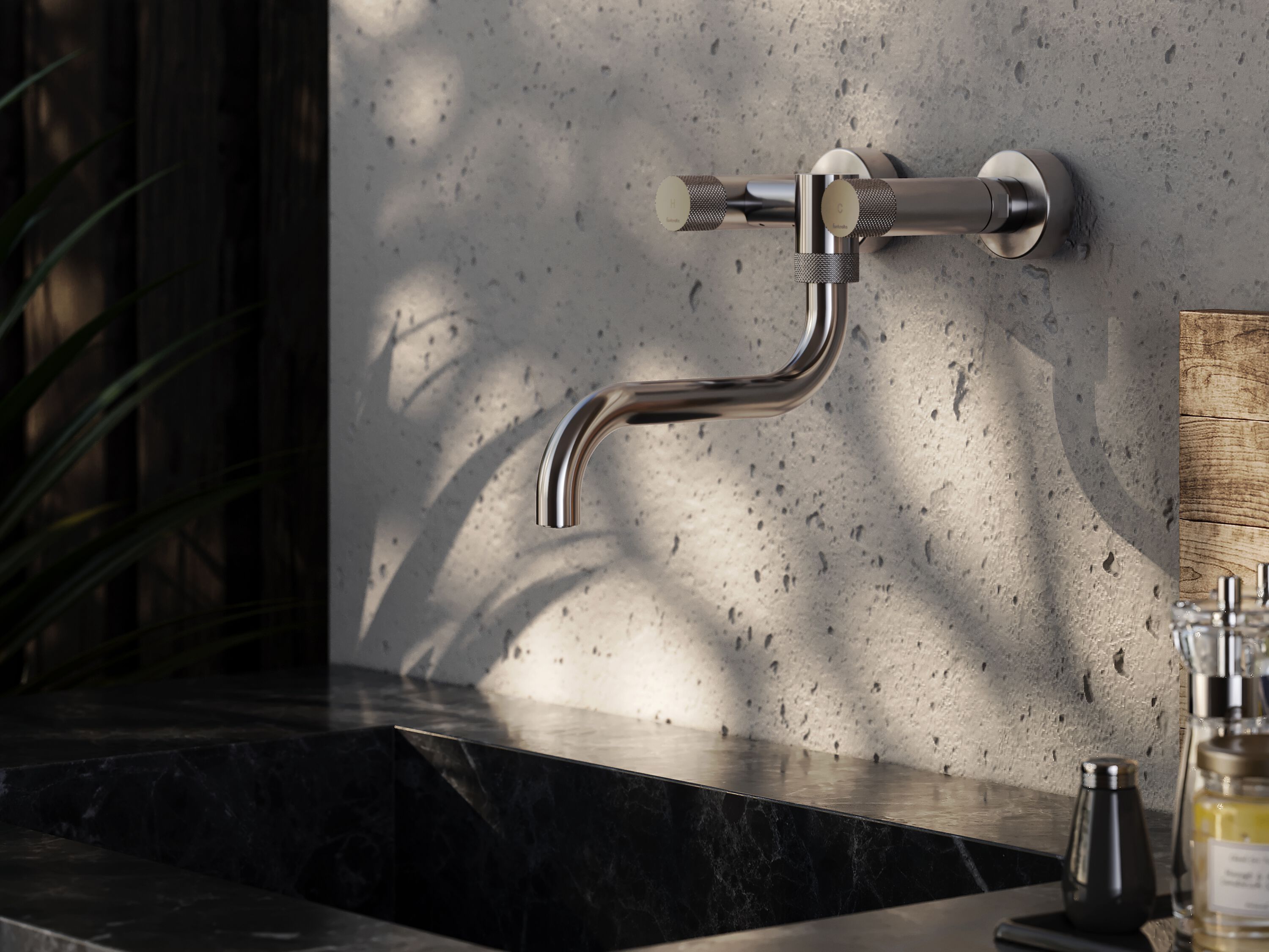 Настенный кухонный кран из нержавеющей стали с поворотным изливом Fontealta Kitchen ARCH-00131285 - Вид №1