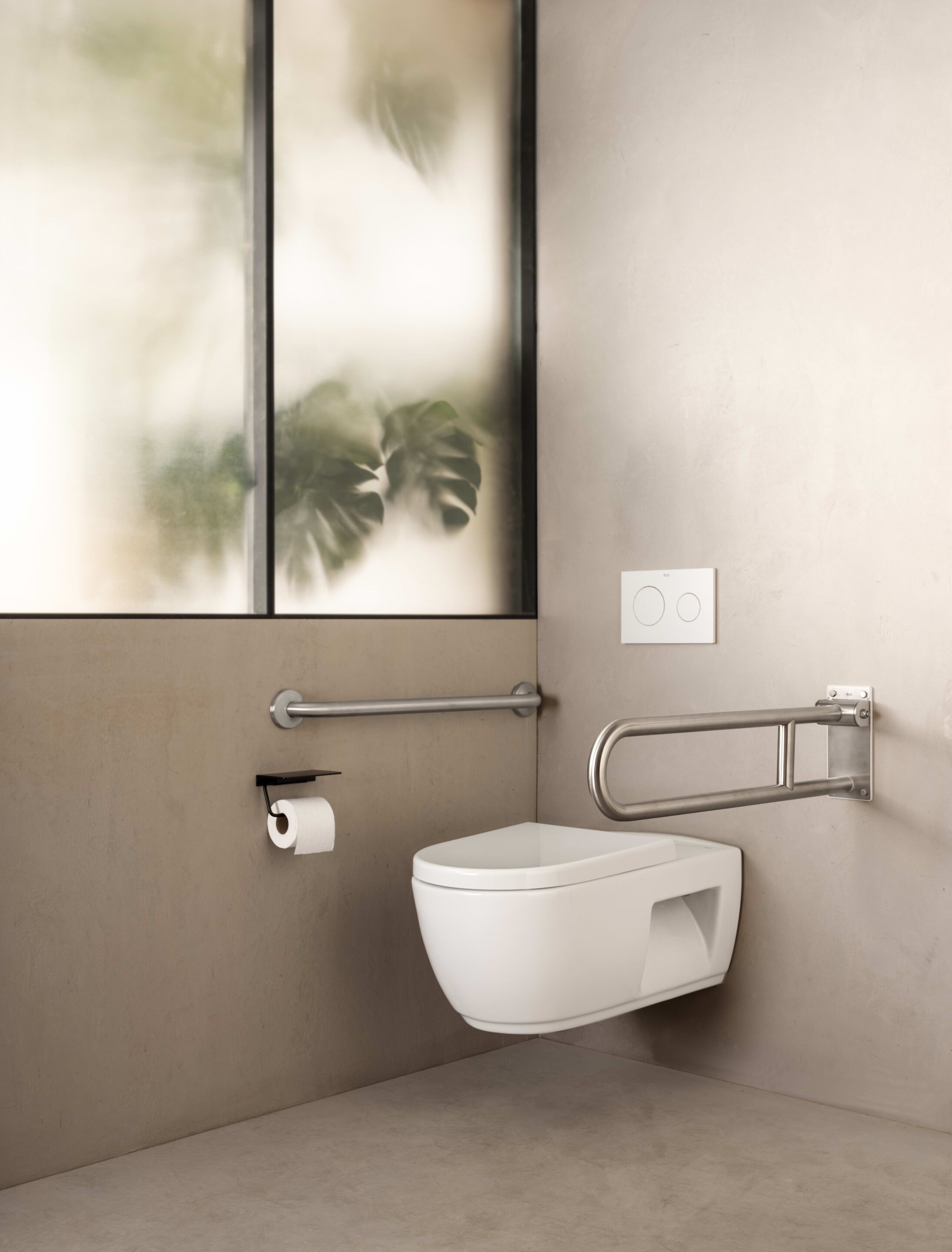 Металлическая U-образная ручка для ванной комнаты Roca COMFORT ARCH-00003106 - Вид №3