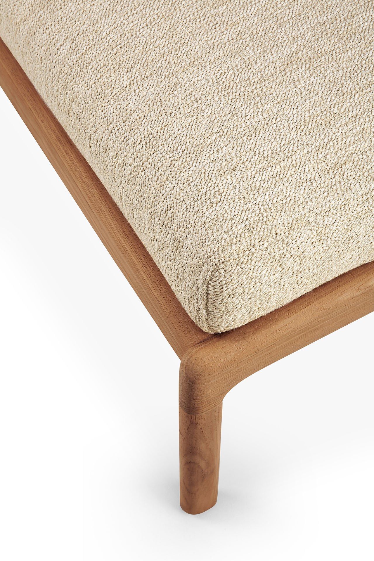 Прямоугольная Садовая подставка для ног из ткани и тика Ethnicraft Джек ARCH-00152301 - Вид №2