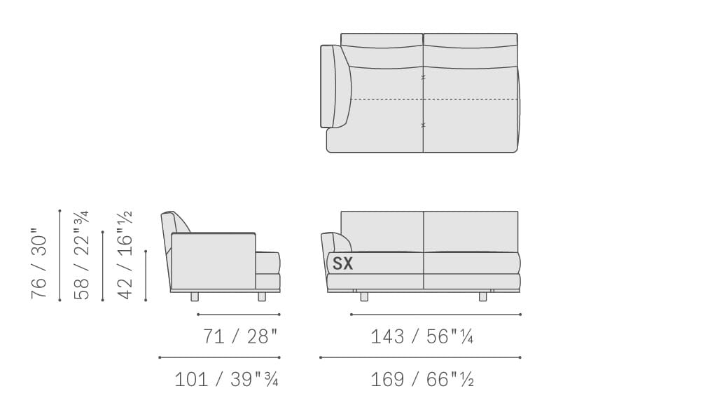 Ткань диван Poltrona Frau коллекция-диваны и кресла ARCH-00054952 - Вид №16