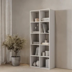 Стеллаж KONSENSA Руан 10 секций 70x173x31.7 см ЛДСП цвет белый