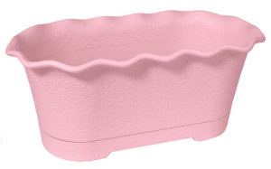 406-3 Горшок цветочный балконный Le Fleur 40см Розовый Цветочная коллекция