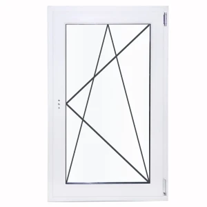 Окно ПВХ WHS одностворчатое 1000x700 мм (ВхШ) двухкамерный стеклопакет белый (с двух сторон)