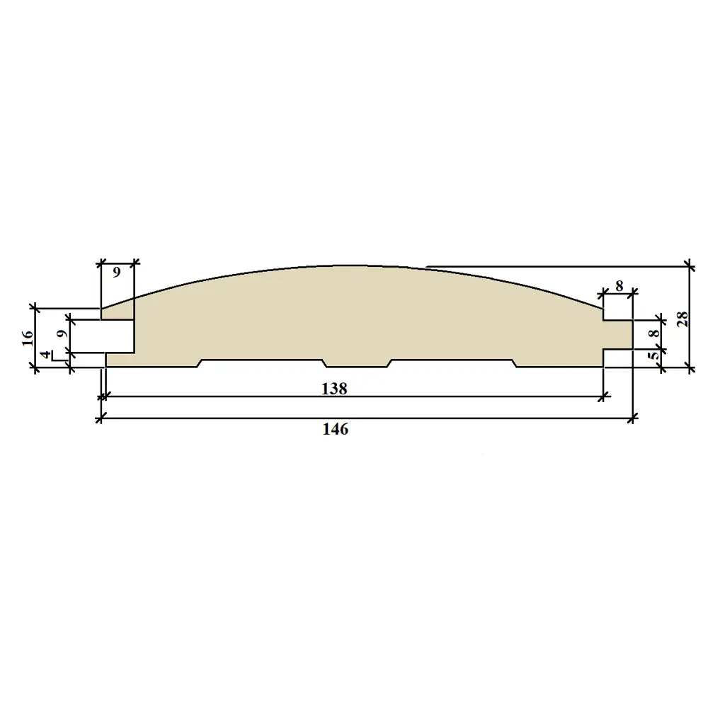 Блок-хаус хвоя 28x146x3000 мм сорт Норма 1.31 м² 84226089 STLM-2180216 Santreyd  - Вид №2