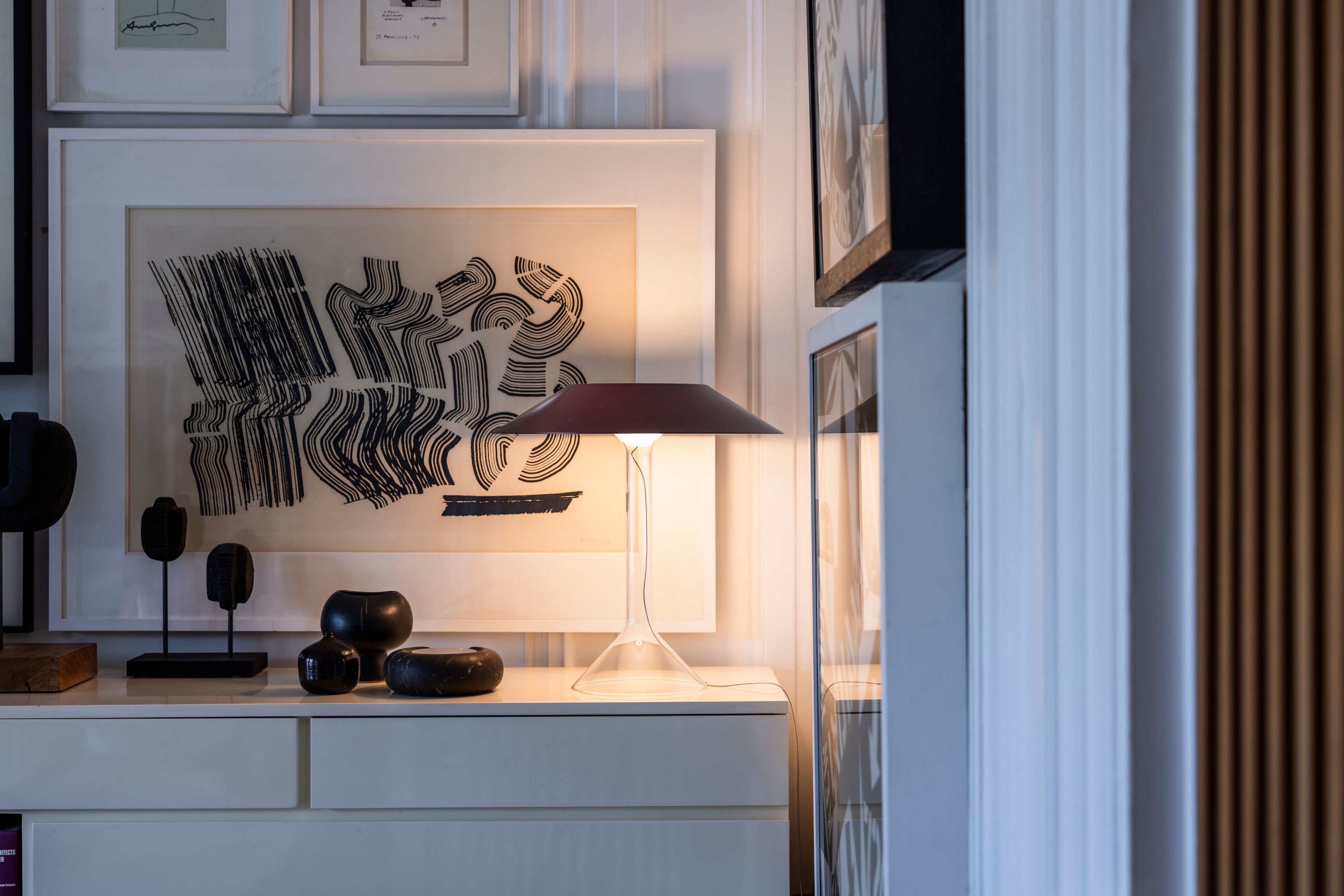 Настольная лампа из окрашенной стали и боросиликатного стекла Foscarini Chapeaux ARCH-00136305 - Вид №22