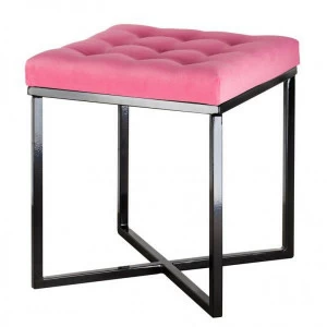 Пуф розовый на черном основании FOR MISS ДИЗАЙНЕРСКИЕ 263994 Черный;розовый