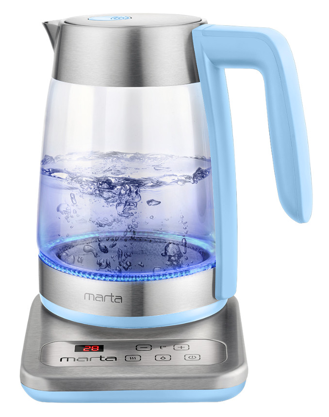 9058599 Электрочайник MARTA MT-4555 голубой STDN-0027645