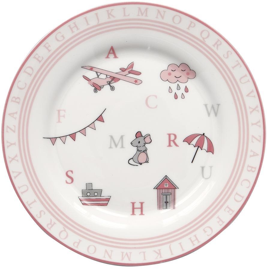 Детская тарелка Charlie pink 20 см Greengate STWKPLCLE1506